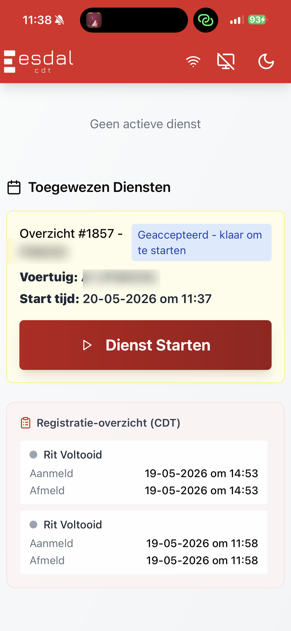 Esdal CDT — klaar om te starten