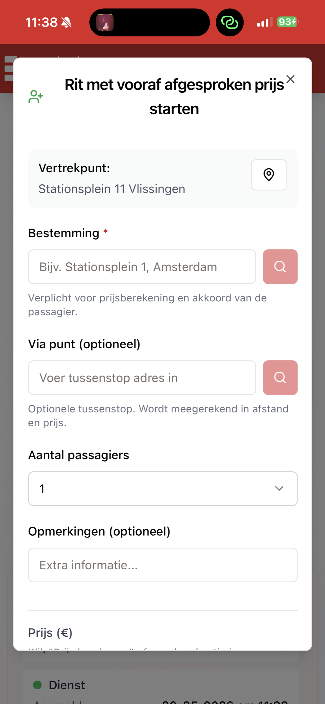 Esdal CDT — rit starten